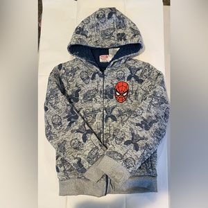 Boys Size 7 Spider-Man zip up